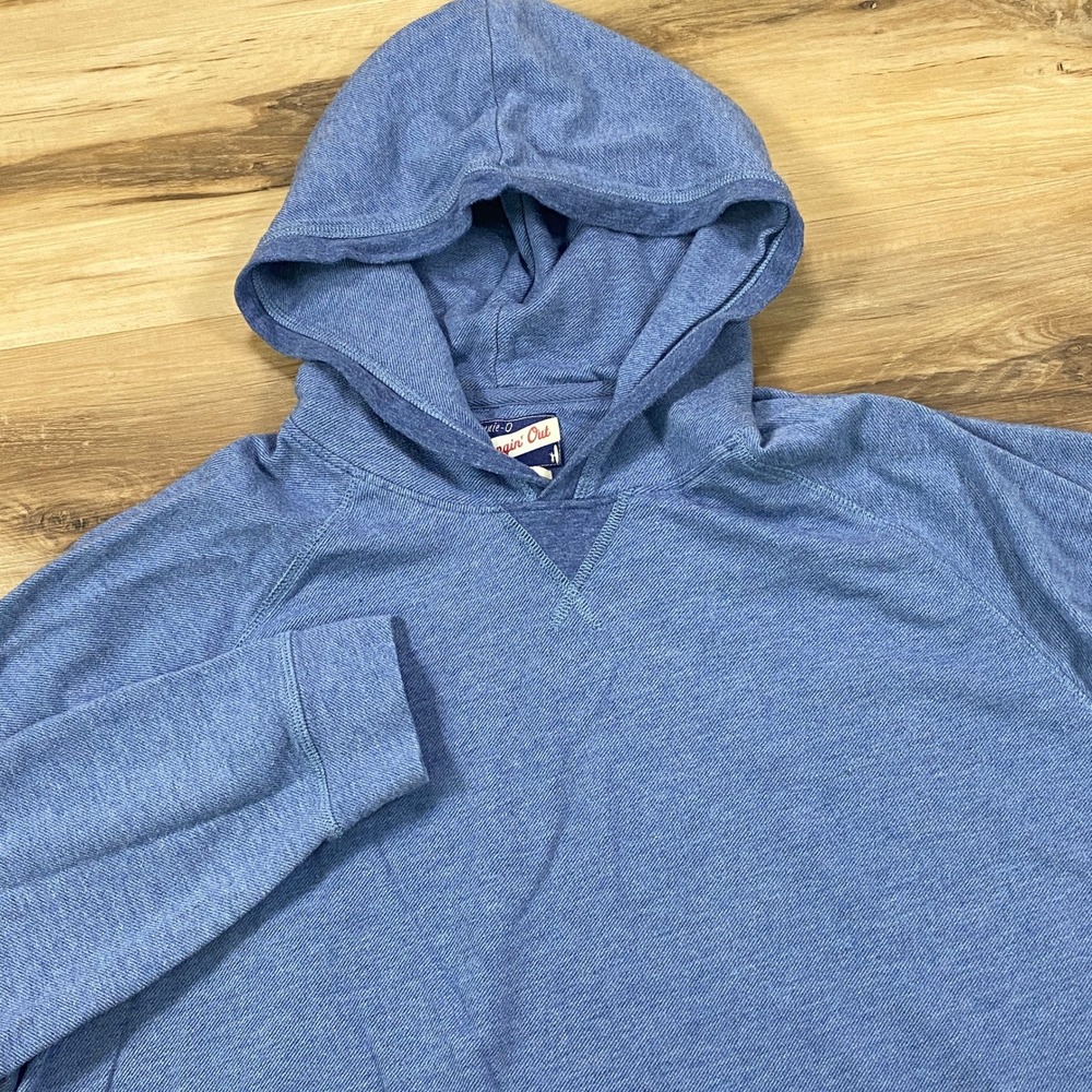 Johnnie-O Hoodie Mens XXL Quiet Luxury Cotton Cashmere Blend Pullover Blue